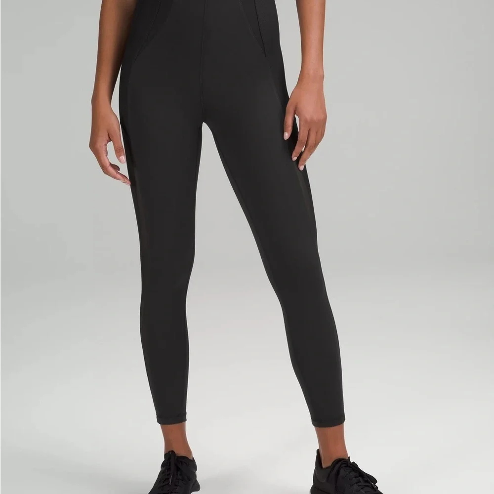 Lululemon Black leggings Everlux and Mesh Super high rise leggings 12 training